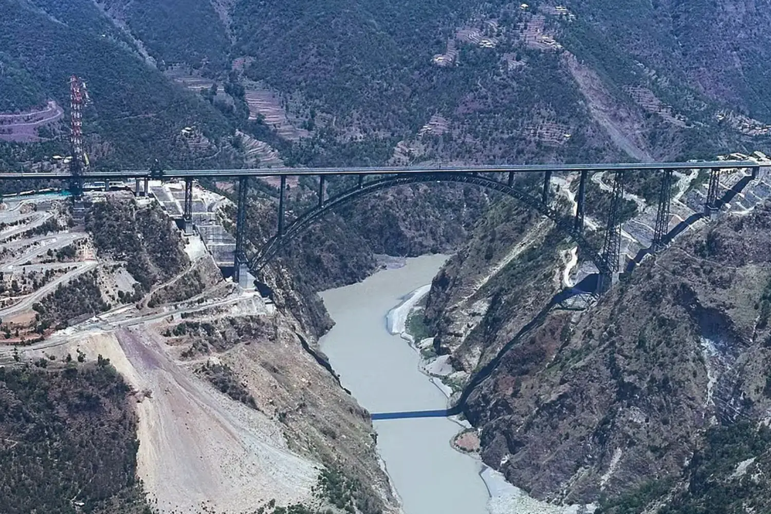 Chenab Bridge Jammu and Kashmir
